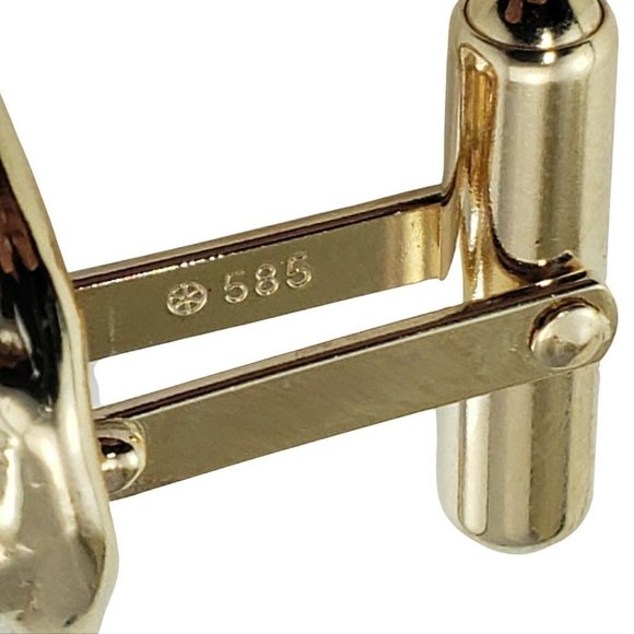 Vintage 14 Karat Yellow Dog Cufflinks #10826 - Picture 9 of 9